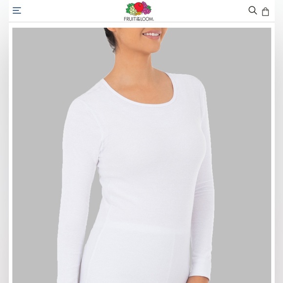 Fruit of the Loom Women's Cotton Blend Eversoft Waffle Thermal Top, Sizes M XL - Picture 2 of 13